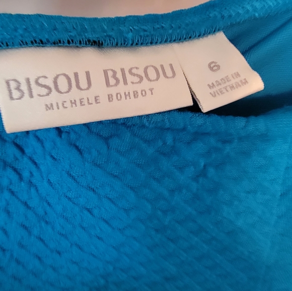 Bisou bisou blue dress - Picture 4 of 4